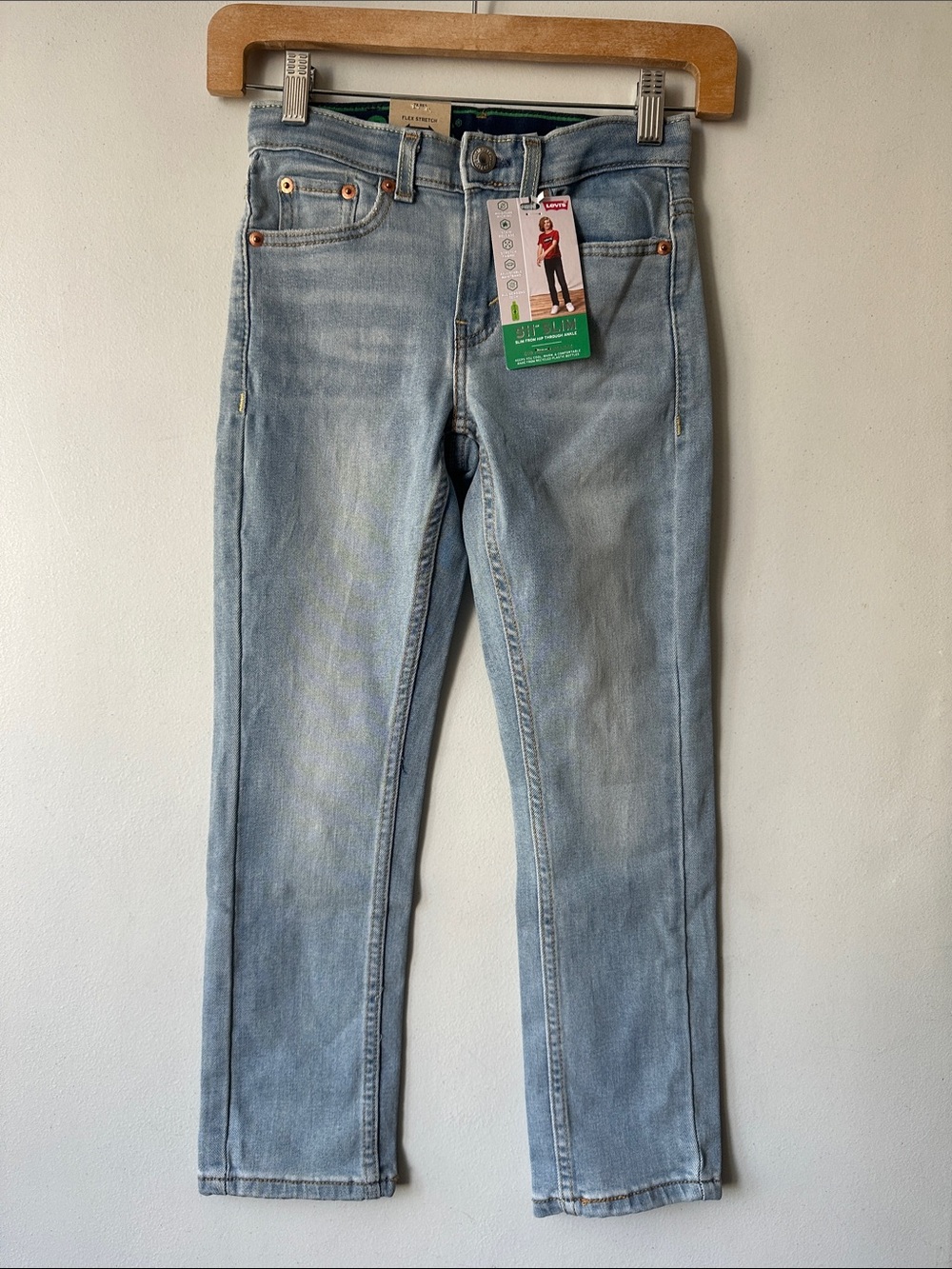 Levi's Light Wash Kids 511 Slim Jeans SOFT STRETCH ECO PERFORMANCE - Picture 5 of 11